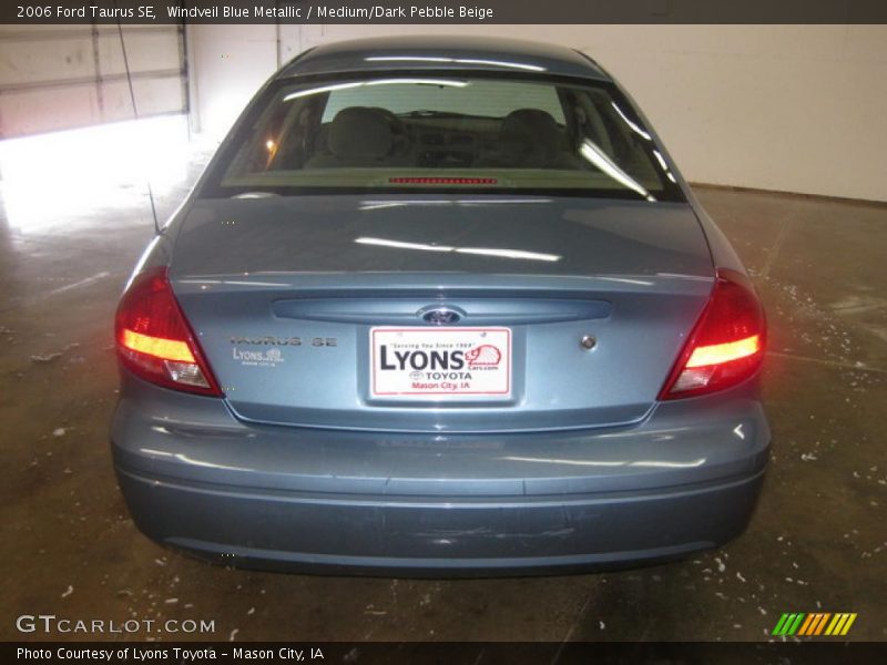 Windveil Blue Metallic / Medium/Dark Pebble Beige 2006 Ford Taurus SE