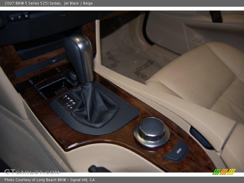 Jet Black / Beige 2007 BMW 5 Series 525i Sedan