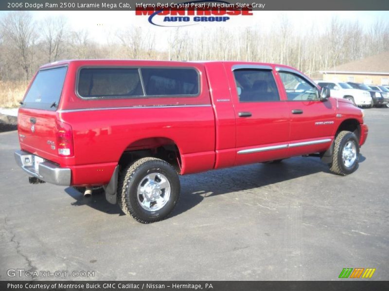 Inferno Red Crystal Pearl / Medium Slate Gray 2006 Dodge Ram 2500 Laramie Mega Cab