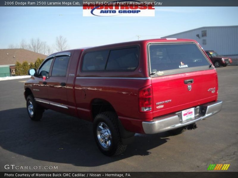 Inferno Red Crystal Pearl / Medium Slate Gray 2006 Dodge Ram 2500 Laramie Mega Cab