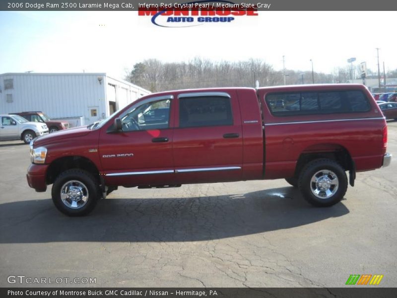 Inferno Red Crystal Pearl / Medium Slate Gray 2006 Dodge Ram 2500 Laramie Mega Cab