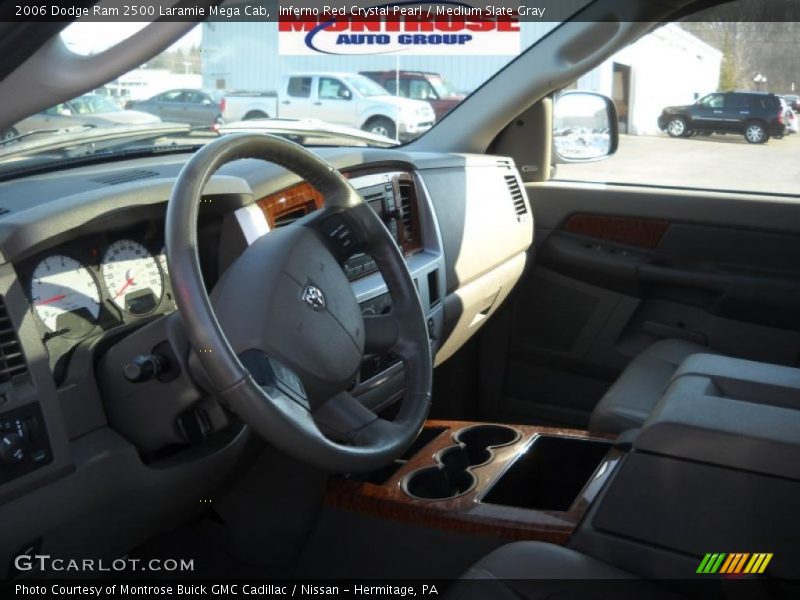 Inferno Red Crystal Pearl / Medium Slate Gray 2006 Dodge Ram 2500 Laramie Mega Cab
