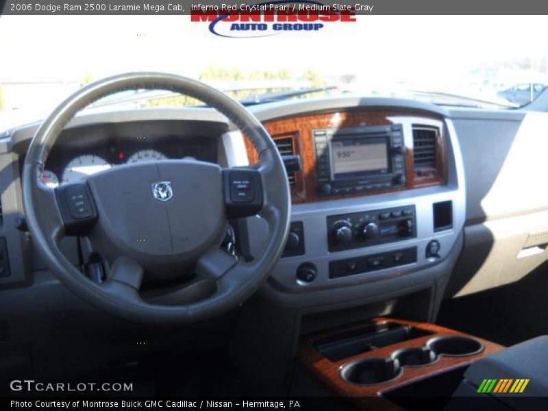 Inferno Red Crystal Pearl / Medium Slate Gray 2006 Dodge Ram 2500 Laramie Mega Cab