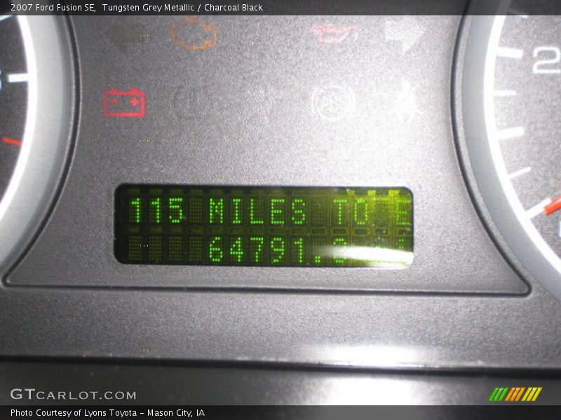 Tungsten Grey Metallic / Charcoal Black 2007 Ford Fusion SE