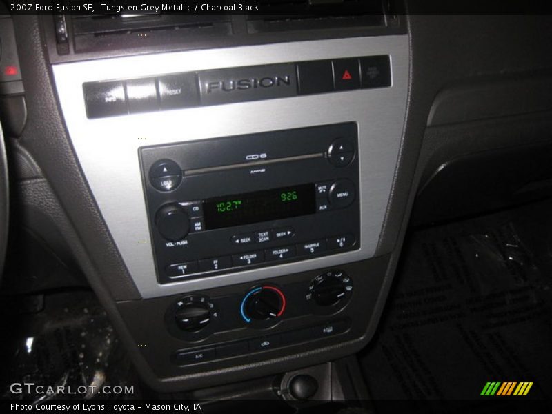 Tungsten Grey Metallic / Charcoal Black 2007 Ford Fusion SE
