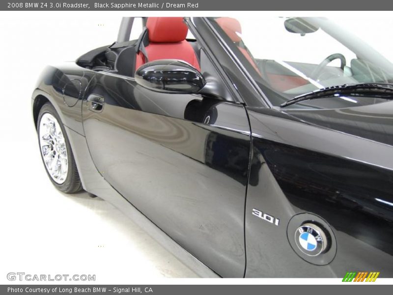 Black Sapphire Metallic / Dream Red 2008 BMW Z4 3.0i Roadster