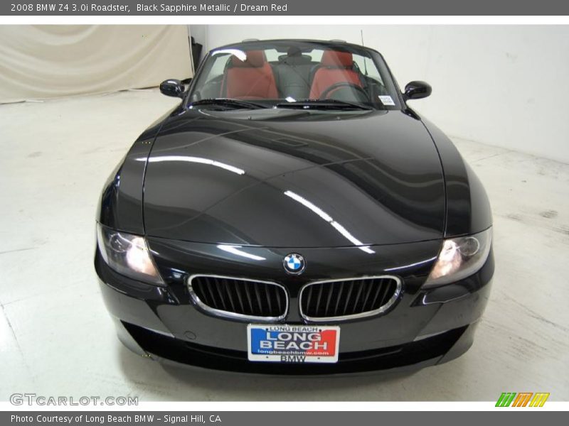 Black Sapphire Metallic / Dream Red 2008 BMW Z4 3.0i Roadster