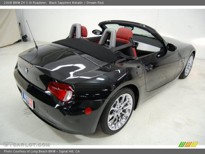 Black Sapphire Metallic / Dream Red 2008 BMW Z4 3.0i Roadster