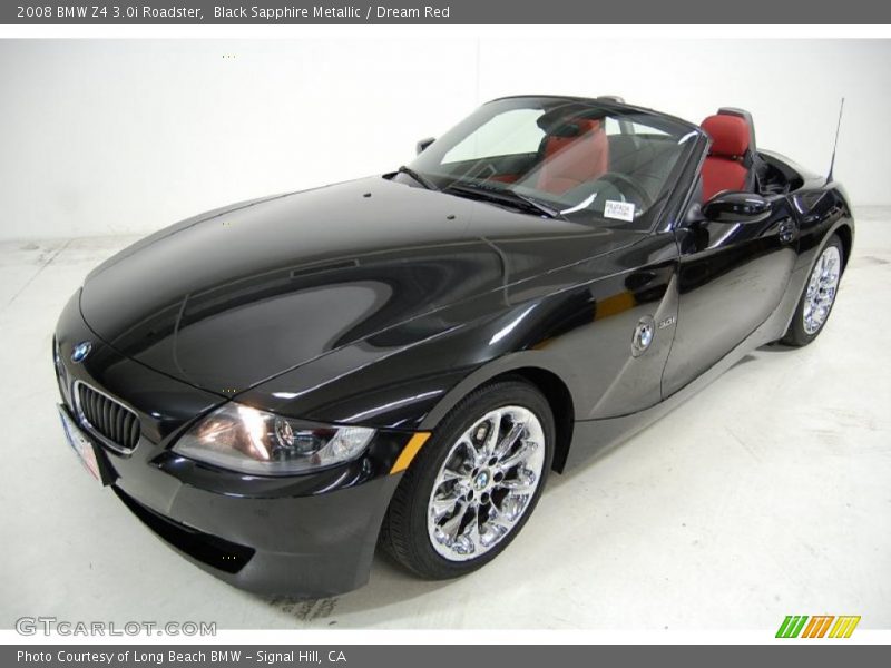 Black Sapphire Metallic / Dream Red 2008 BMW Z4 3.0i Roadster