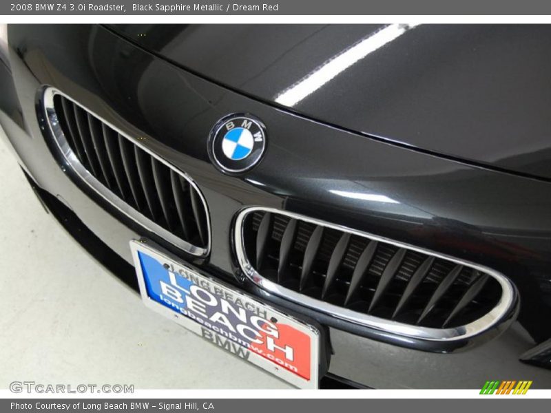 Black Sapphire Metallic / Dream Red 2008 BMW Z4 3.0i Roadster