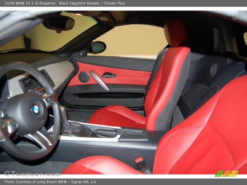 Black Sapphire Metallic / Dream Red 2008 BMW Z4 3.0i Roadster