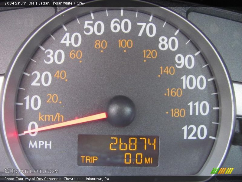 Polar White / Grey 2004 Saturn ION 1 Sedan