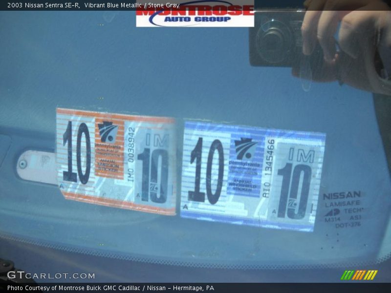 Vibrant Blue Metallic / Stone Gray 2003 Nissan Sentra SE-R