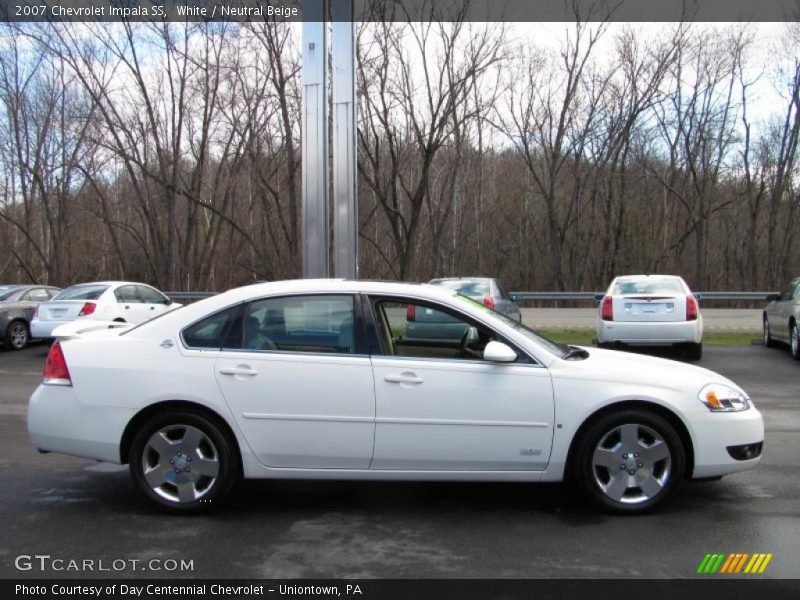 White / Neutral Beige 2007 Chevrolet Impala SS