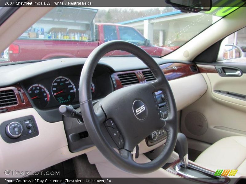 White / Neutral Beige 2007 Chevrolet Impala SS