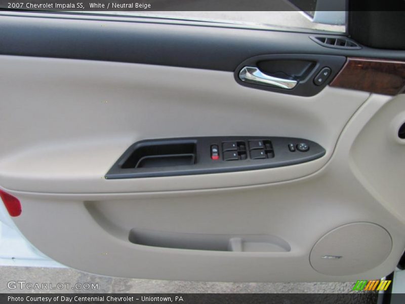 White / Neutral Beige 2007 Chevrolet Impala SS