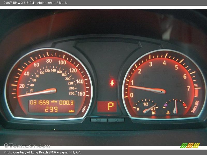 Alpine White / Black 2007 BMW X3 3.0si