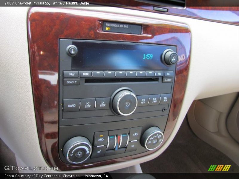 White / Neutral Beige 2007 Chevrolet Impala SS