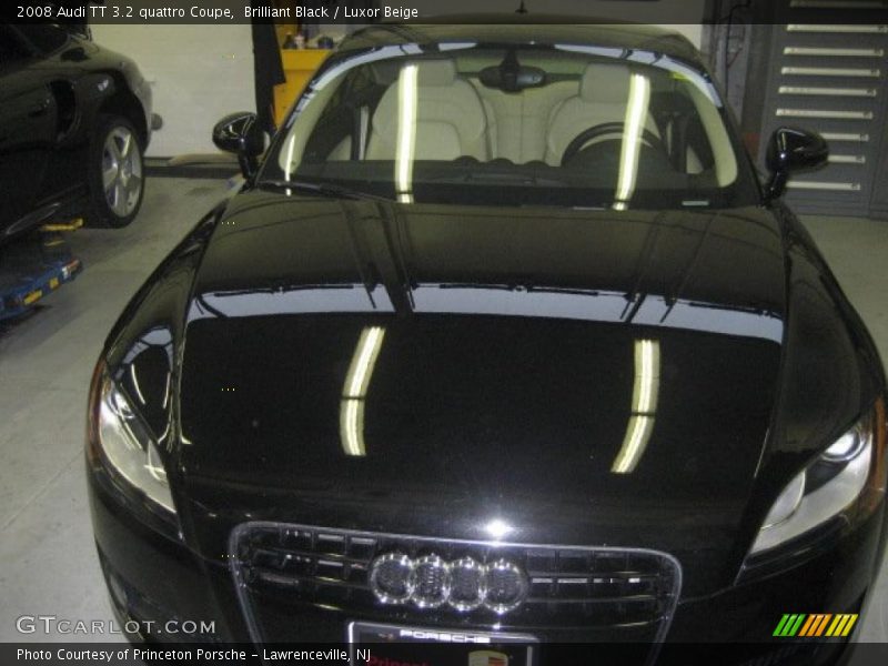 Brilliant Black / Luxor Beige 2008 Audi TT 3.2 quattro Coupe
