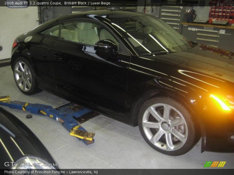 Brilliant Black / Luxor Beige 2008 Audi TT 3.2 quattro Coupe