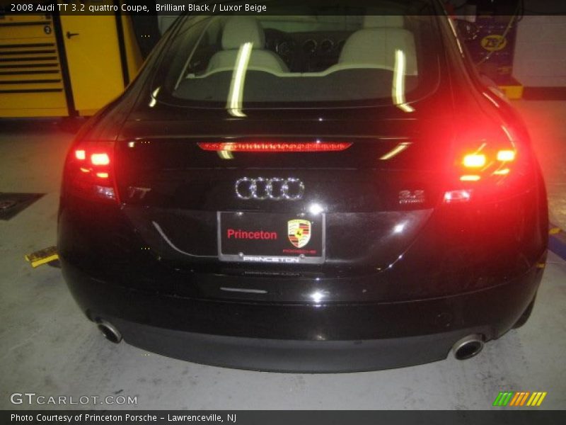Brilliant Black / Luxor Beige 2008 Audi TT 3.2 quattro Coupe