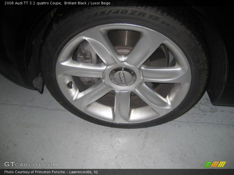 Brilliant Black / Luxor Beige 2008 Audi TT 3.2 quattro Coupe