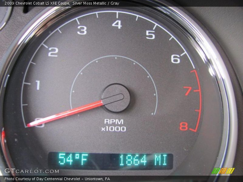 Silver Moss Metallic / Gray 2009 Chevrolet Cobalt LS XFE Coupe