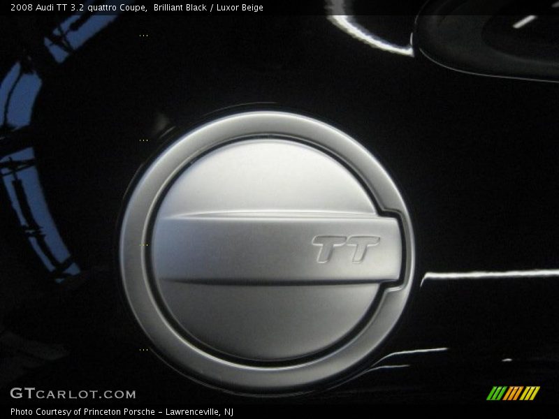 Brilliant Black / Luxor Beige 2008 Audi TT 3.2 quattro Coupe
