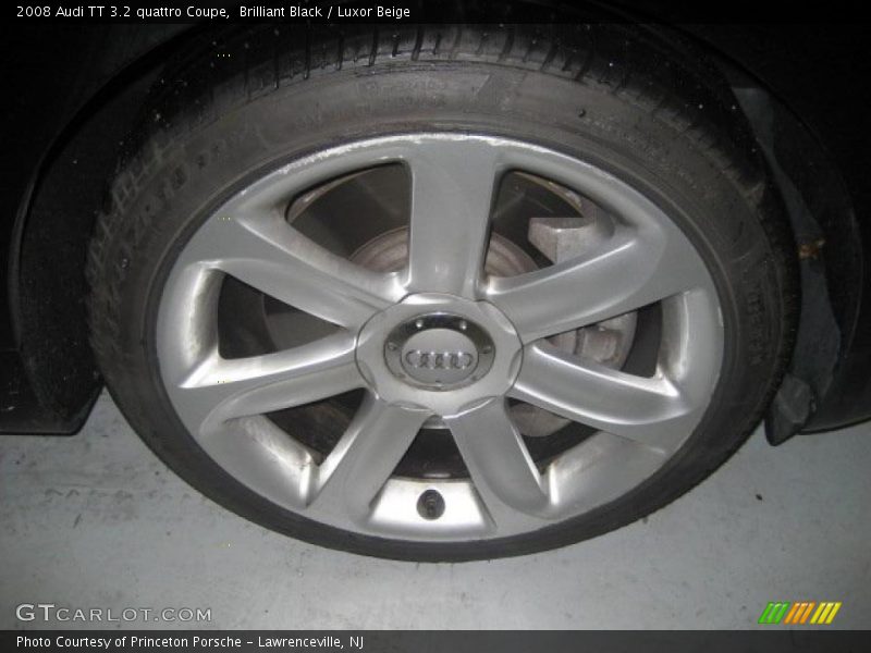Brilliant Black / Luxor Beige 2008 Audi TT 3.2 quattro Coupe