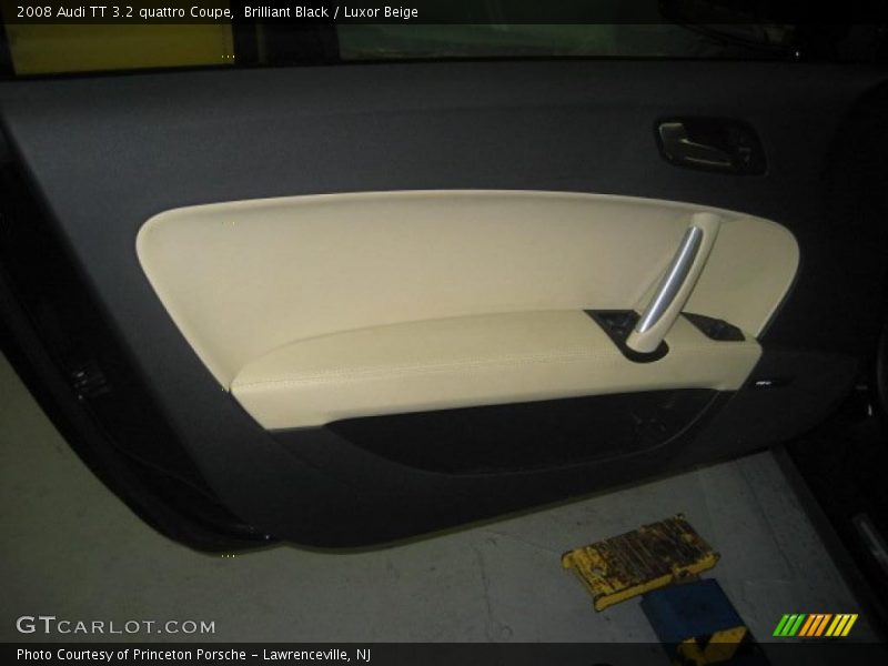 Brilliant Black / Luxor Beige 2008 Audi TT 3.2 quattro Coupe