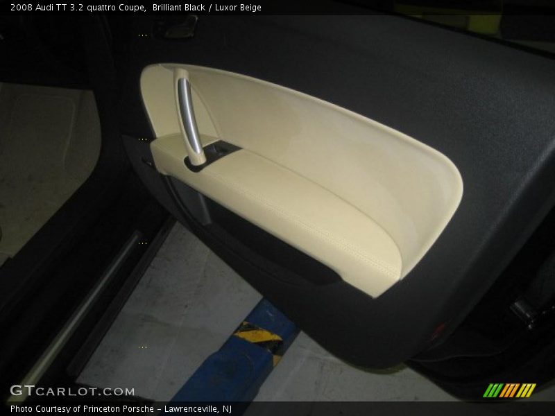 Brilliant Black / Luxor Beige 2008 Audi TT 3.2 quattro Coupe