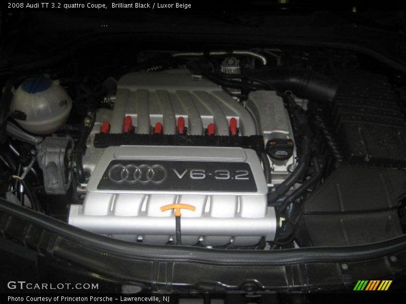 Brilliant Black / Luxor Beige 2008 Audi TT 3.2 quattro Coupe