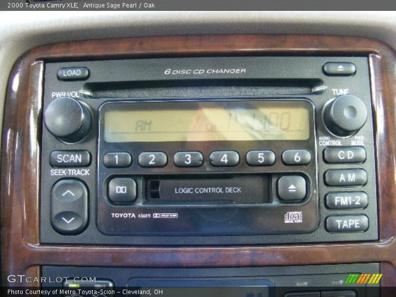 Antique Sage Pearl / Oak 2000 Toyota Camry XLE