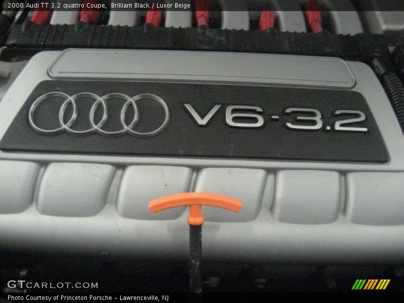Brilliant Black / Luxor Beige 2008 Audi TT 3.2 quattro Coupe