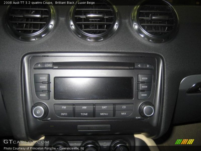 Brilliant Black / Luxor Beige 2008 Audi TT 3.2 quattro Coupe