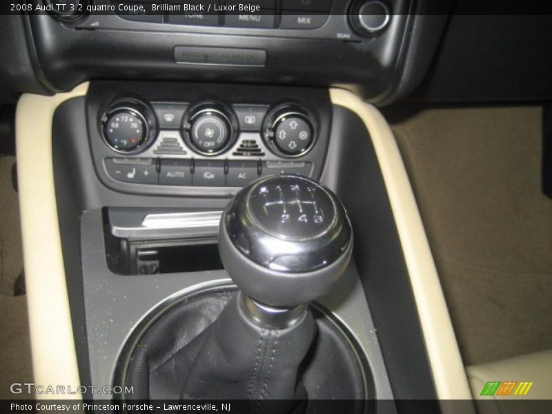 Brilliant Black / Luxor Beige 2008 Audi TT 3.2 quattro Coupe