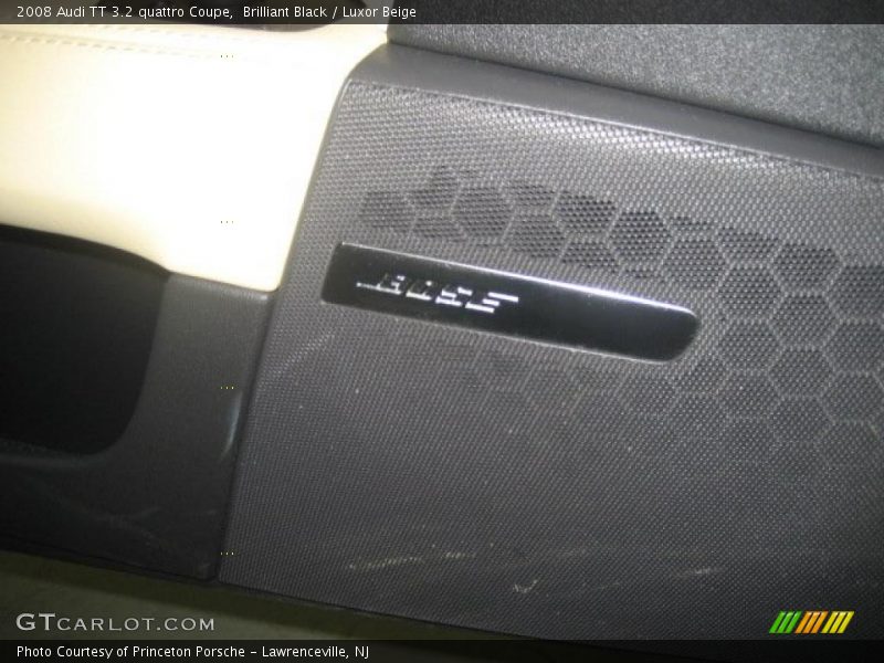 Brilliant Black / Luxor Beige 2008 Audi TT 3.2 quattro Coupe