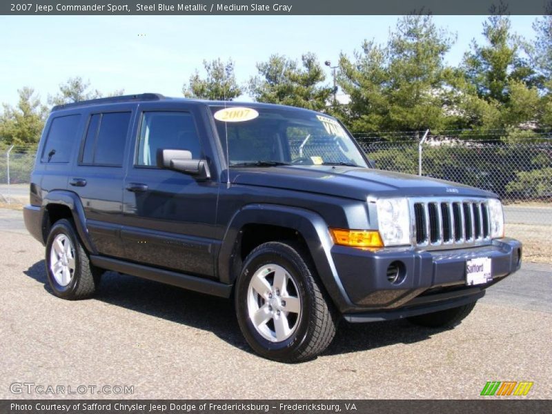 Steel Blue Metallic / Medium Slate Gray 2007 Jeep Commander Sport