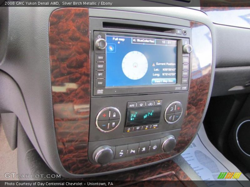 Silver Birch Metallic / Ebony 2008 GMC Yukon Denali AWD