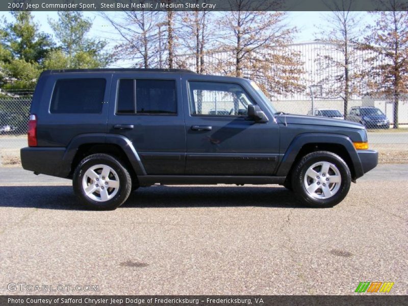 Steel Blue Metallic / Medium Slate Gray 2007 Jeep Commander Sport