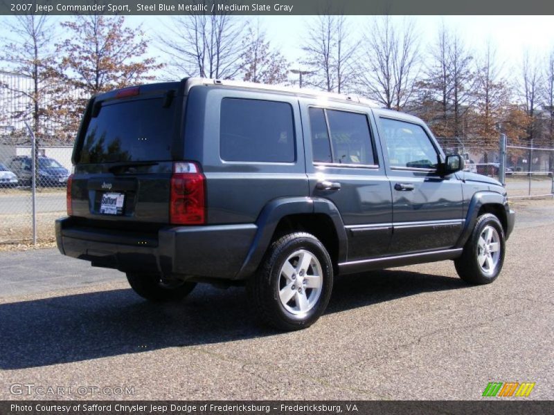 Steel Blue Metallic / Medium Slate Gray 2007 Jeep Commander Sport