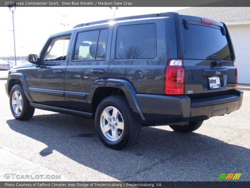 Steel Blue Metallic / Medium Slate Gray 2007 Jeep Commander Sport