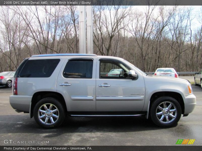 Silver Birch Metallic / Ebony 2008 GMC Yukon Denali AWD