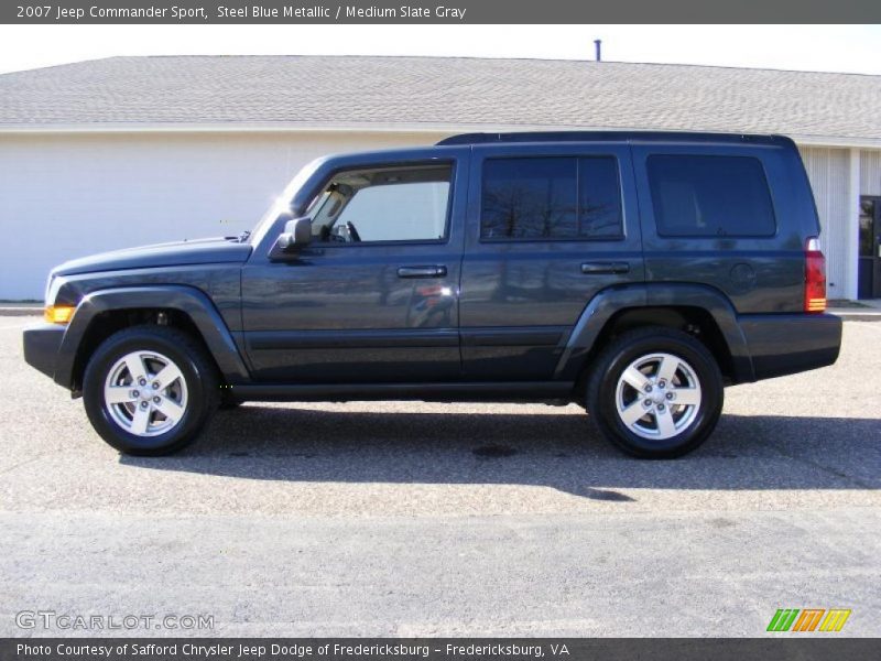 Steel Blue Metallic / Medium Slate Gray 2007 Jeep Commander Sport
