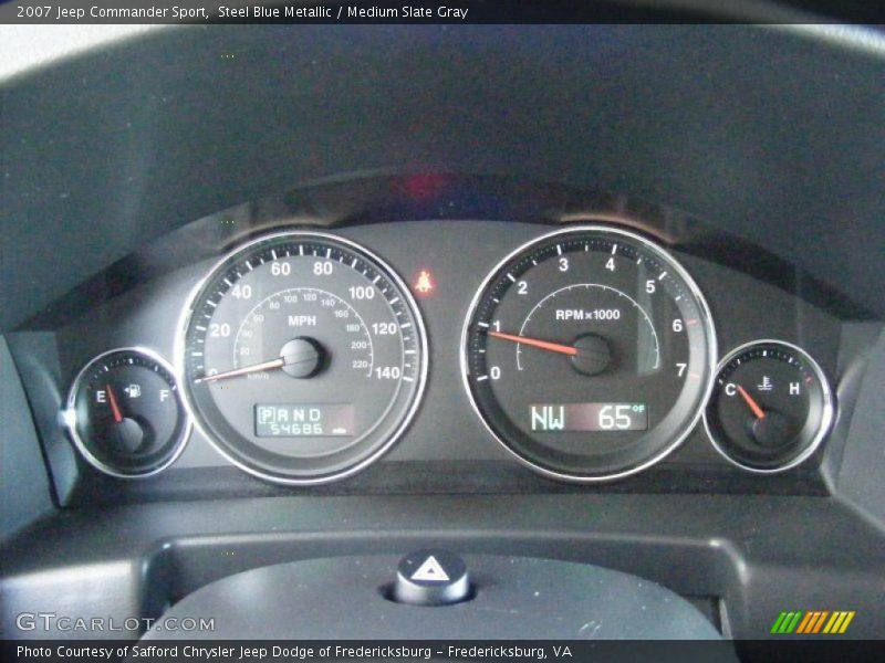 Steel Blue Metallic / Medium Slate Gray 2007 Jeep Commander Sport