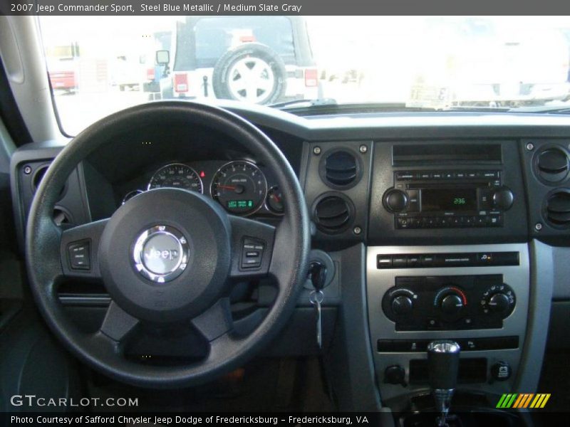 Steel Blue Metallic / Medium Slate Gray 2007 Jeep Commander Sport