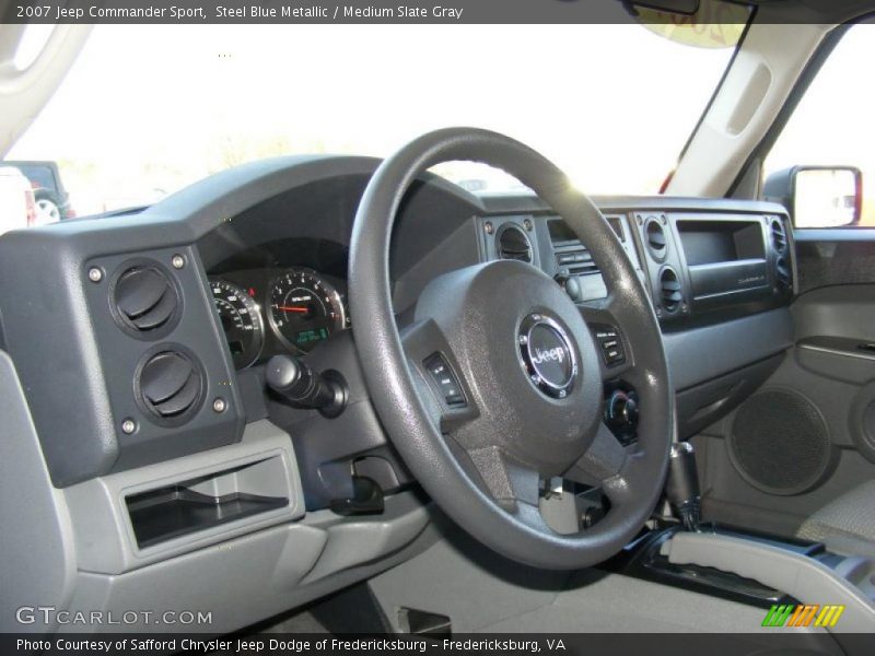 Steel Blue Metallic / Medium Slate Gray 2007 Jeep Commander Sport