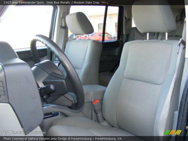 Steel Blue Metallic / Medium Slate Gray 2007 Jeep Commander Sport