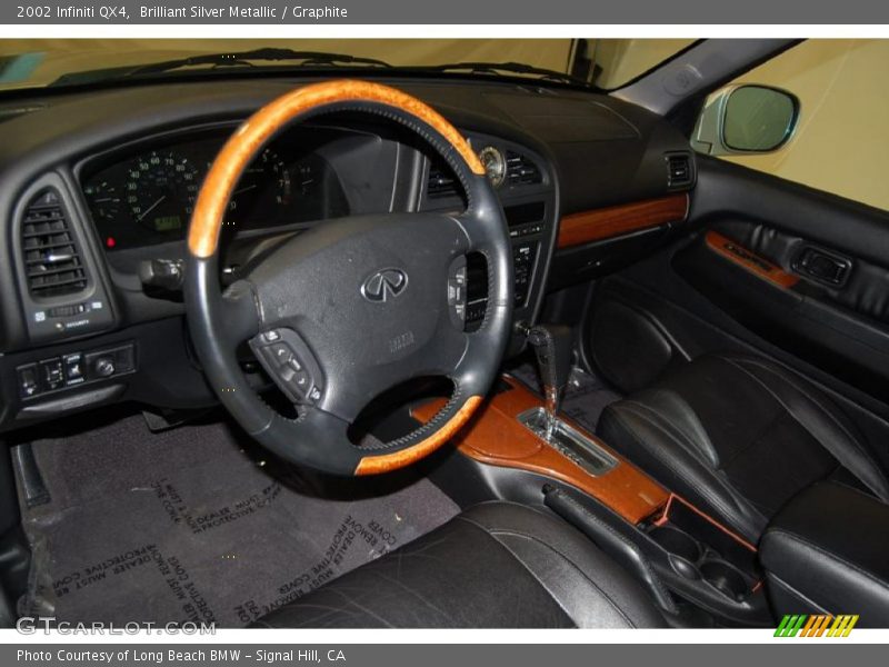 Brilliant Silver Metallic / Graphite 2002 Infiniti QX4