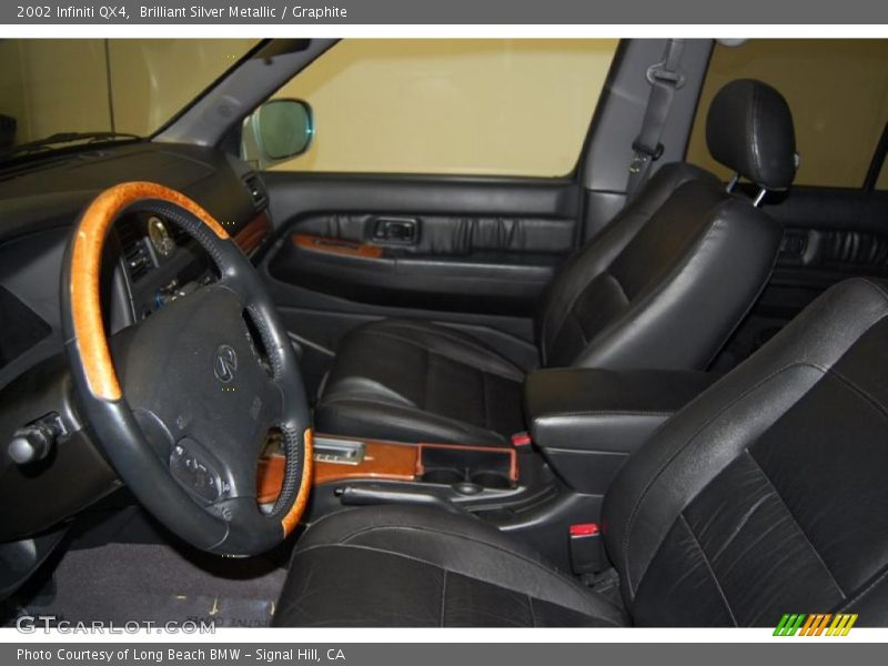 Brilliant Silver Metallic / Graphite 2002 Infiniti QX4
